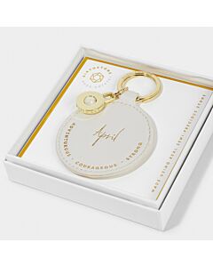 Katie Loxton Birthstone Keyring - April
